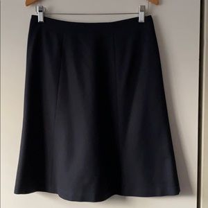 A-line Navy Blue Suiting Skirt